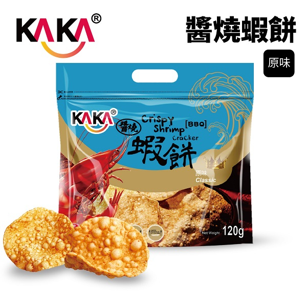 KAKA 醬燒蝦餅 120g 原味 ❘ 台南蝦餅 伴手禮 安平 零食