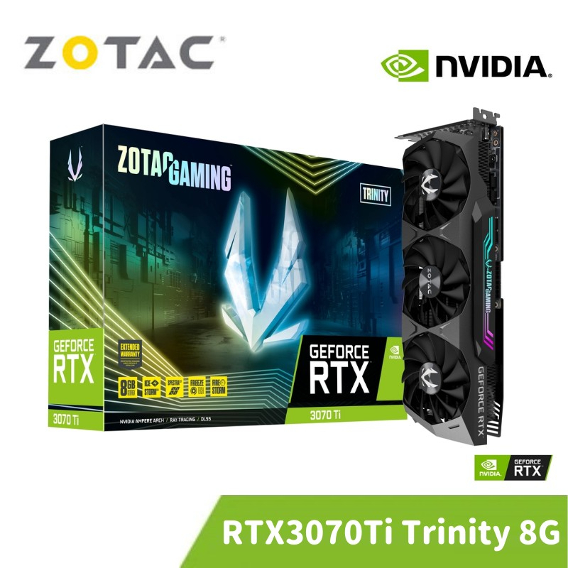 ZOTAC 索泰 GAMING GeForce RTX 3070 Ti Trinity 8G 顯示卡