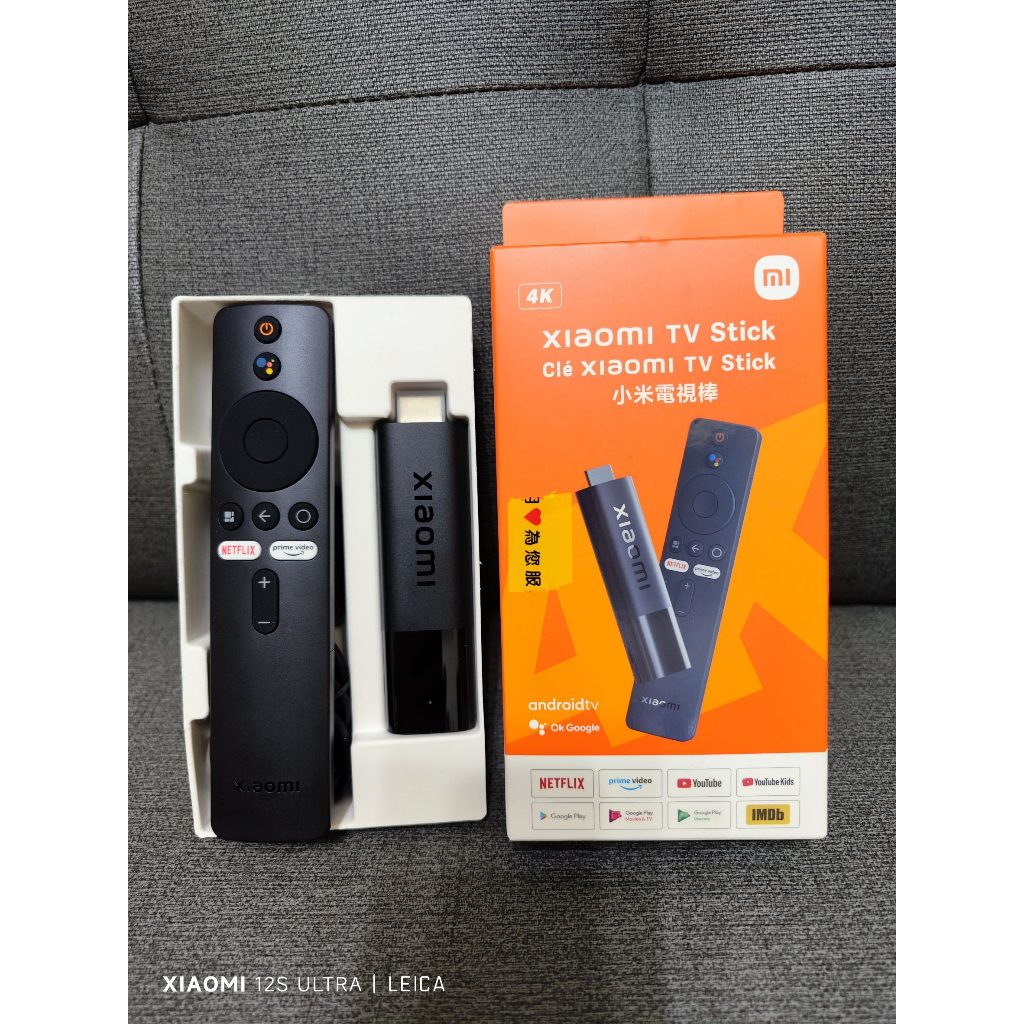 [米粒] 小米XIAMI 電視棒 4K版 內建GOOGLE TV 手機無線同步 支援串流APP