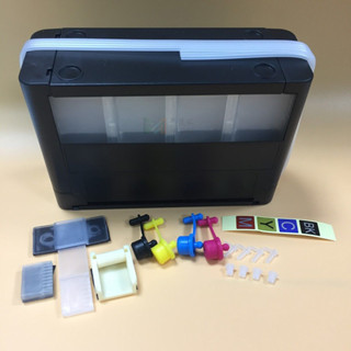 HP CANON 防迴流連供外接瓶 四色 方形外接瓶 三倉帶負壓型 連續供墨墨水盒 列表機配件