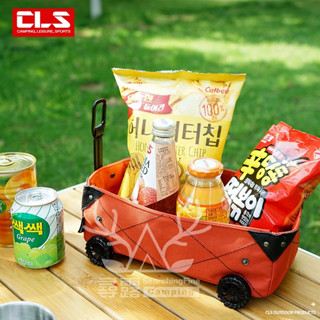 【臺灣24H出貨】【尋露】CLS 手拉車造型 紙巾收納盒(三色任選)｜野營 收納盒 迷你露營 車載紙巾盒 DIY 帆布