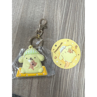 全新日本正品 Sanrio 三麗鷗 睡覺系列 布丁狗 pompompurin 鑰匙圈 吊飾