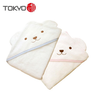 日本東京西川 點有耳包巾/浴巾(兩色)日本製