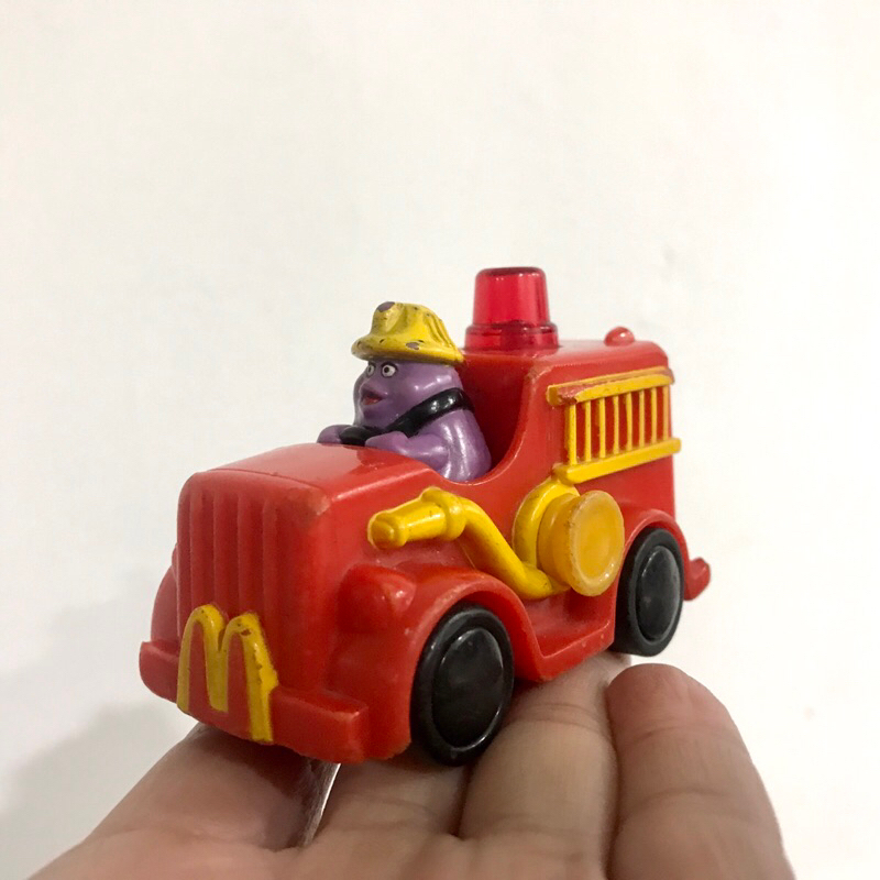麥當勞早期絕版玩具奶昔大哥消防隊