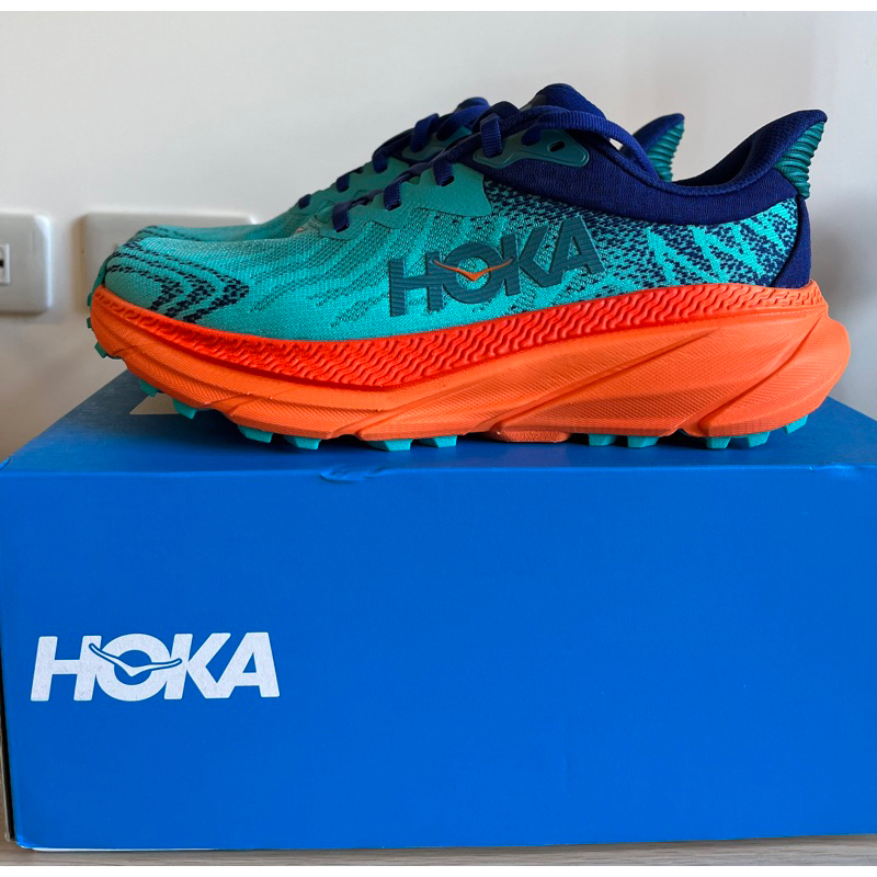 HOKA 女Challenger 7 /墨青活力橘 US 6.5(23.5cm)