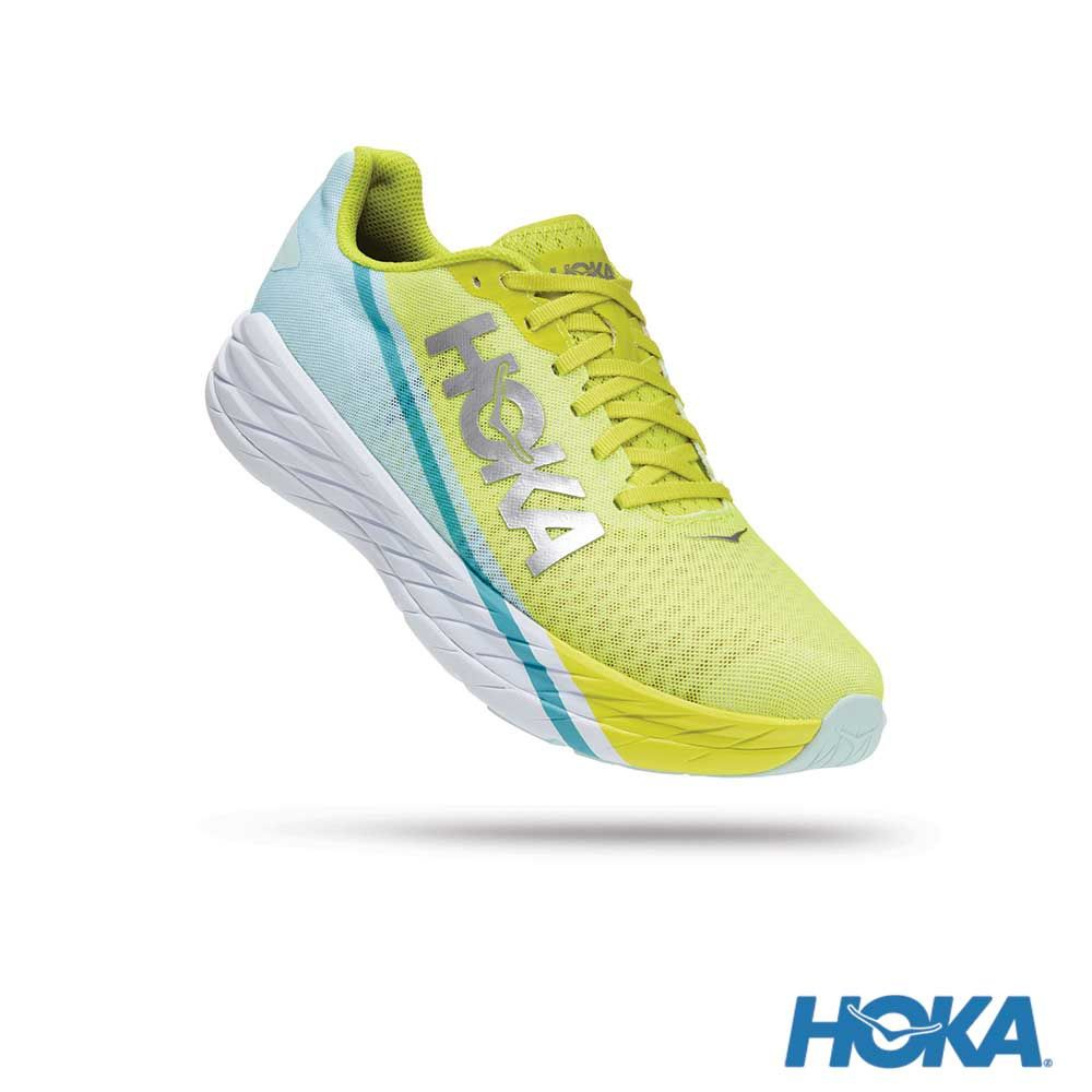 【HOKA】5折 男女同款Rocket X 碳纖維路跑鞋 HO1113532BGEPR 蔚藍/月見草黃