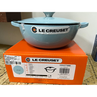 Le Creuset 琺瑯鑄鐵鍋 22cm 亮藍 法國製
