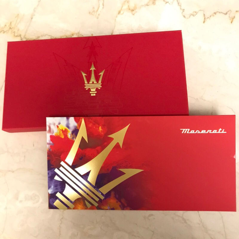 原廠 瑪莎拉蒂Maserati 紅包袋 8入/盒