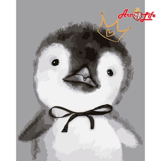 【ArtLife 藝術生活】66503國王企鵝_40x50cm含框 DIY 數字油畫 彩繪 全館現貨