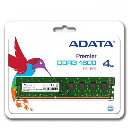 (全新 終保)ADATA 威剛 4GB DDR3  1600 記憶體 PC3-12800