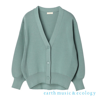 earth music&ecology V領蓬袖剪裁開襟罩衫(1N21L2D0140)