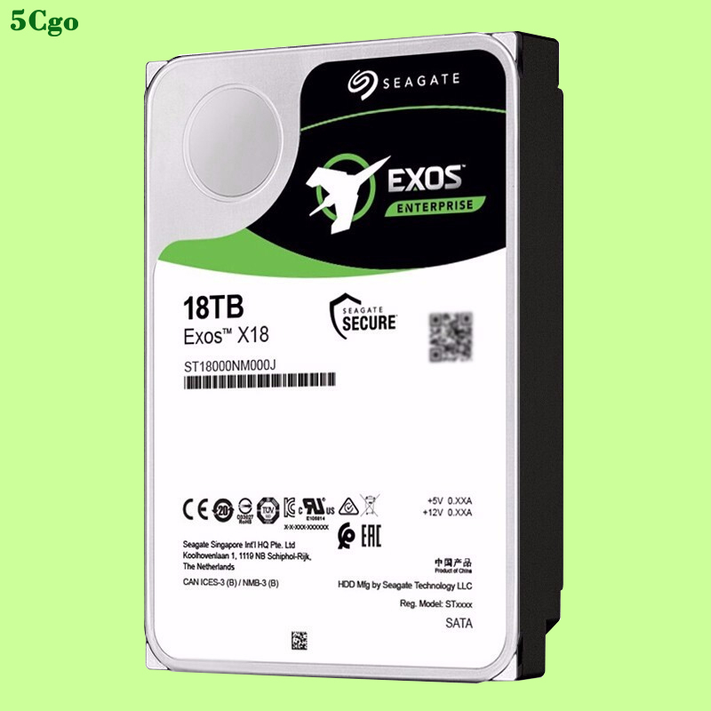 5Cgo【含稅】Seagate/希捷 ST18000NM000J 18TB 3.5寸氦氣銀河企業級NAS機械7.2k