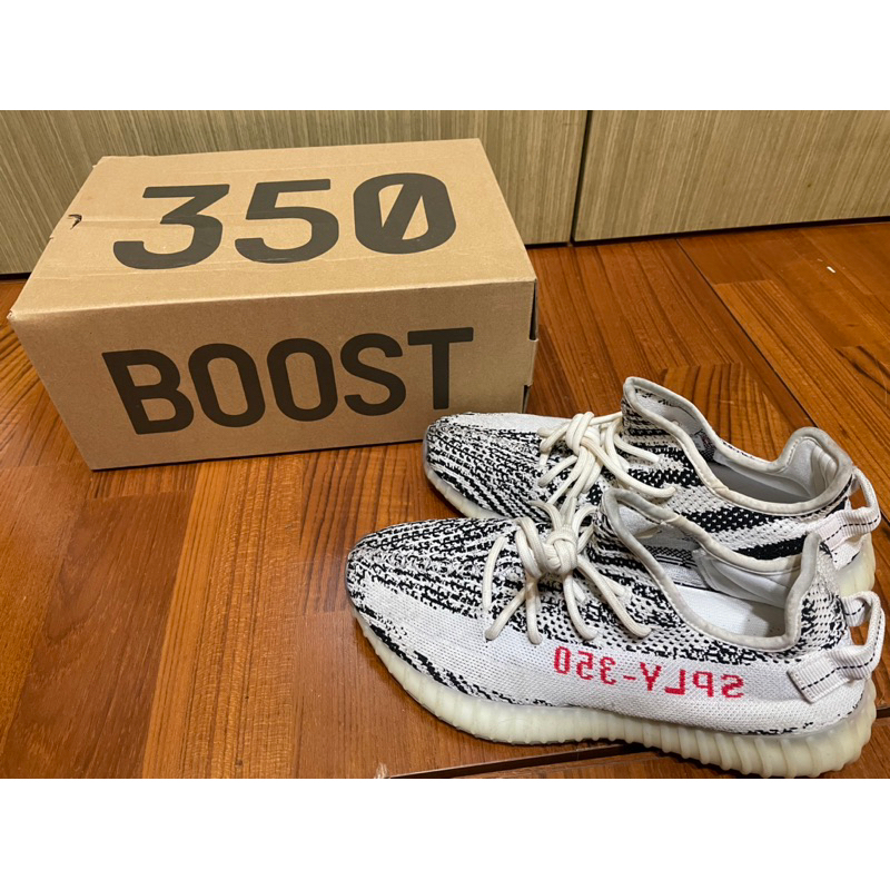 Adidas Yeezy boost 350 v2 二手US8/255CHN白斑馬