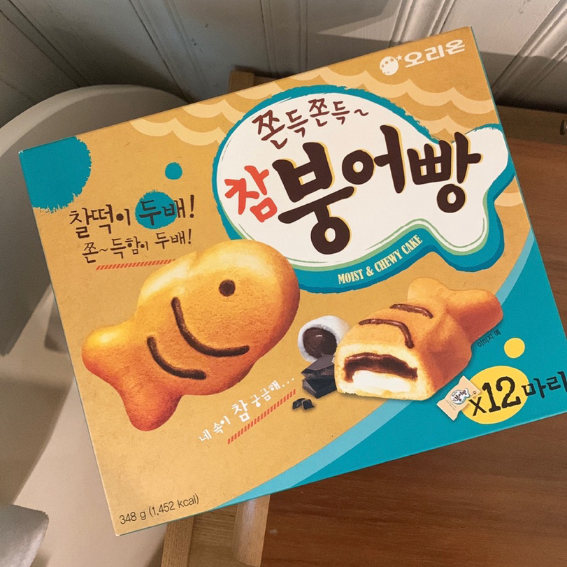 【現貨+預購】韓國好麗友Orion巧克力麻糬鯛魚燒蛋糕 小魚蛋糕 (참붕어빵)