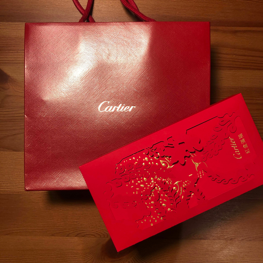 【名牌紅包】卡地亞 Cartier 紅包袋（2022款） 一盒20入，紅金各10入，附原廠提袋