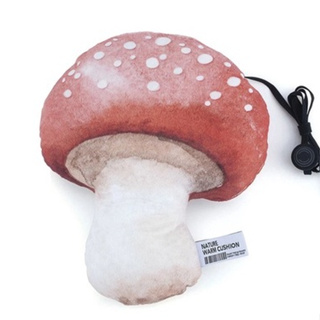 ＼日本現貨／發熱暖手USB 抱枕 擬真系列 森林 蘑菇