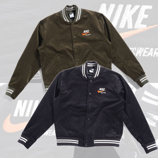 NIKE NSW TREND Baseball jacket 男款 棒球外套 燈芯絨 刺繡LOGO DV9998-010