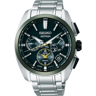 SEIKO 精工 Astron 限量綠陶瓷太陽能GPS鈦金屬 錶 SSH071J1/5X53-0BA0G (SK034)