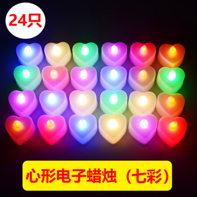 LED電子蠟燭 塑料仿真蠟燭燈表白道具婚禮裝飾卍供佛燈卍LED佛燈LED電子蠟燭祈福燈供蓮花燈手捧舞臺表演裝飾場景布置創