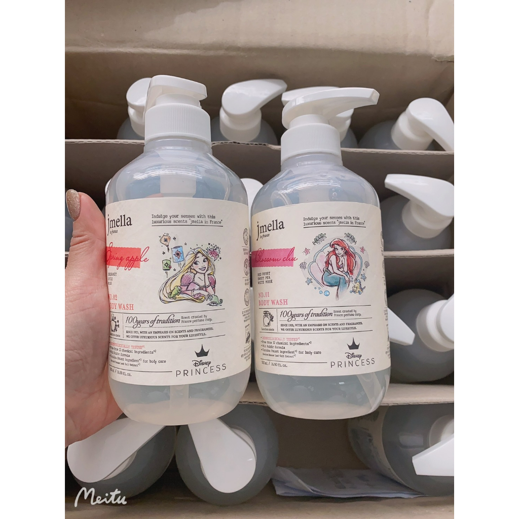 韓國製Jmella迪士尼公主限定版果香泡泡浴/沐浴乳500ml-大人小孩都可使用