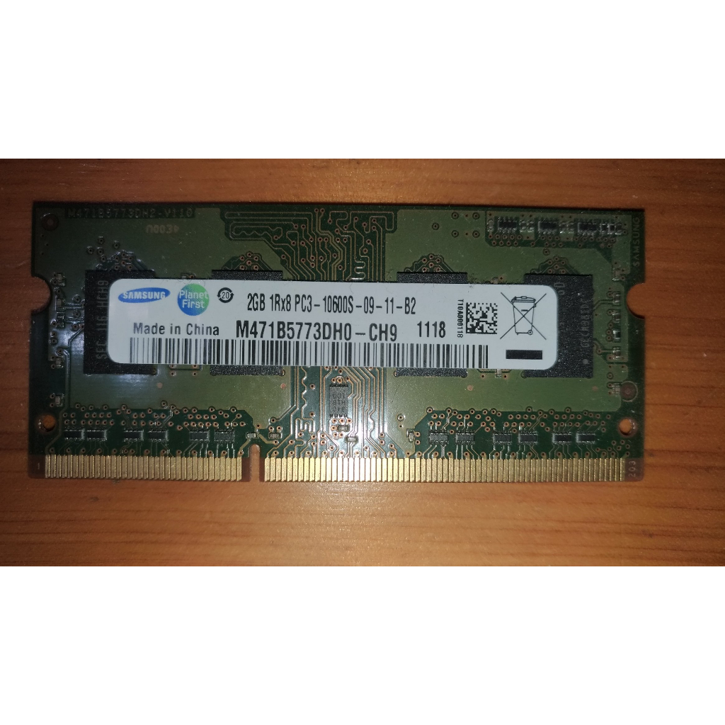 筆電記憶體 Samsung 2GB DDR3 1333 M471B5773DH0-CH9