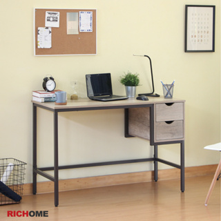 RICHOME 福利品 DE-224 奈特雙抽工作桌 辦公桌 工作桌 電腦桌 書桌 桌子 收納桌 書架