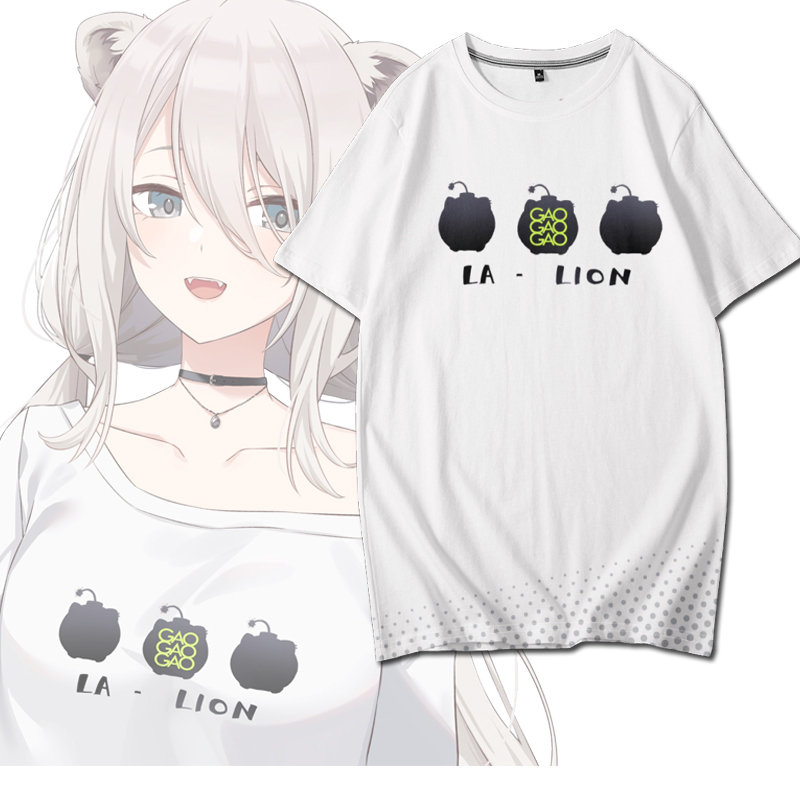 Amazon.co.jp: 獅白ぼたん Tシャツ vtuber バーチャルユーチュー