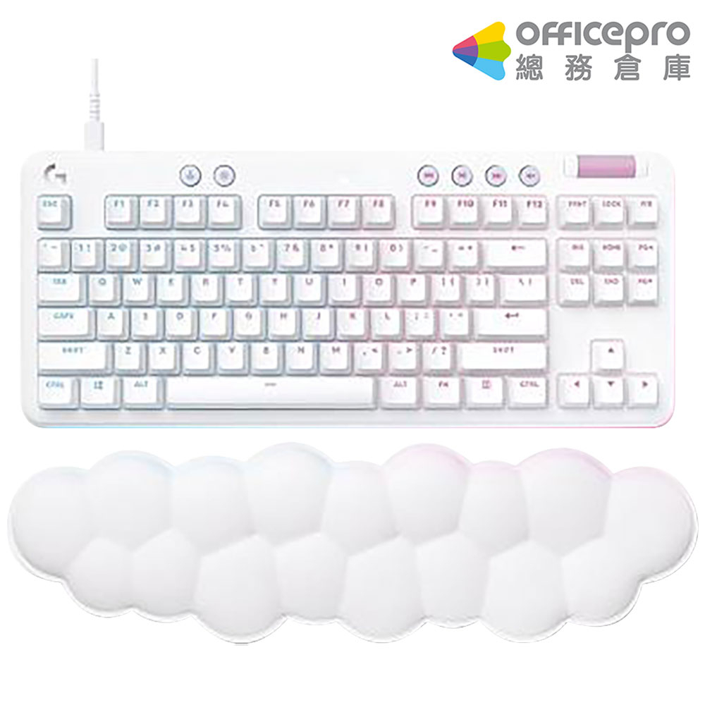 羅技Logitech機械式鍵盤/G713/觸感軸/白｜Officepro總務倉庫