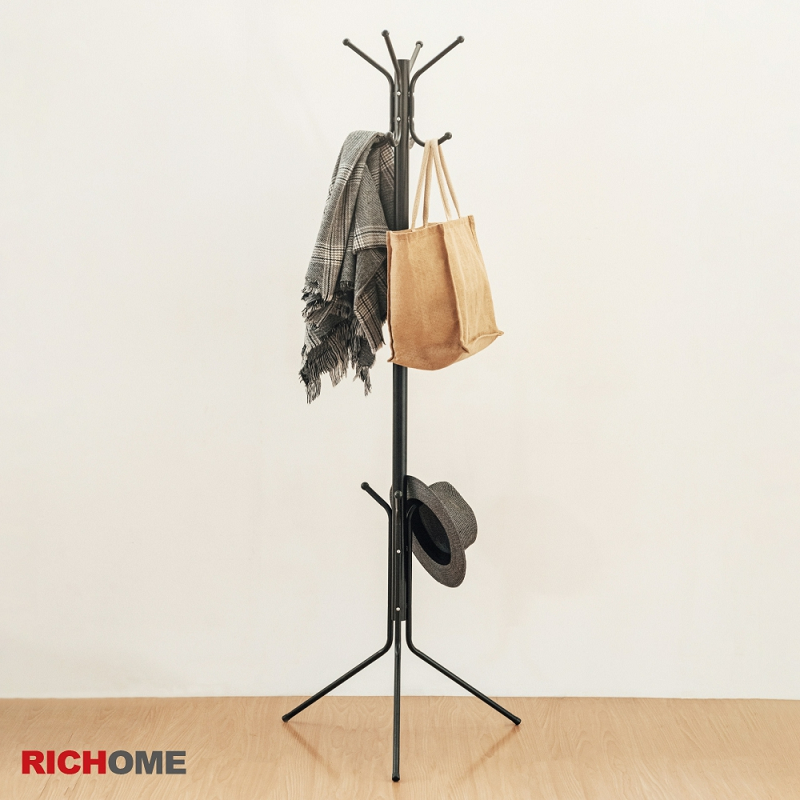 RICHOME   HA104    日式風格衣帽架(分層吊掛)  衣帽架   掛衣架    玄關架