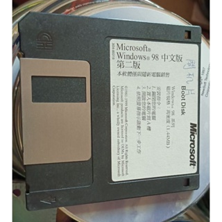 WINDOWS 98作業系統 --3.5吋磁片版 / 2手