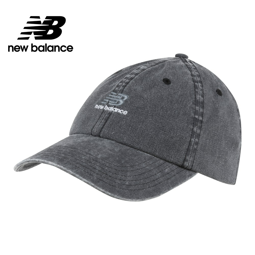 【New Balance】 NB 水洗刺繡Logo老帽/棒球帽_中性_墨灰色_LAH01003BGR