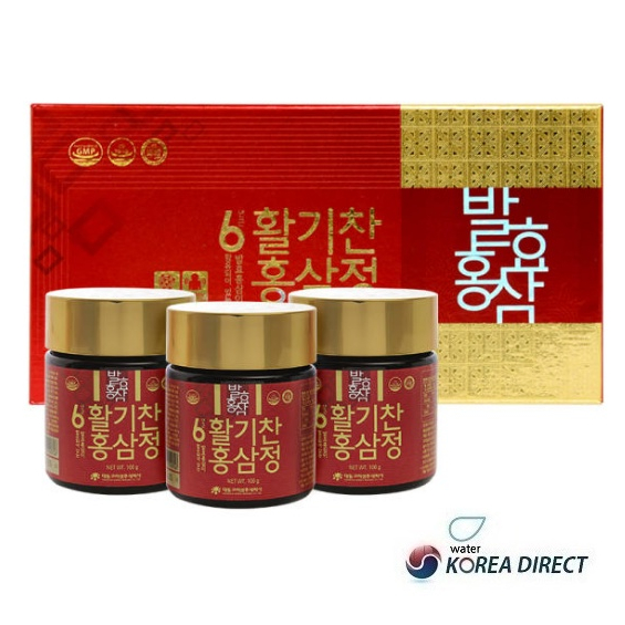 韓國直送 大東高麗蔘6年根紅蔘精蔘膏100gx3瓶