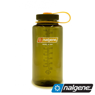 【美國 Nalgene】寬口水壼1000c.c (Sustain永續系列)『橄欖』2020-0232