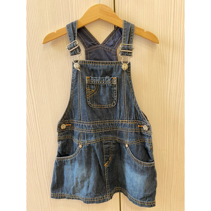 Mothercare牛仔吊帶裙3-4Y