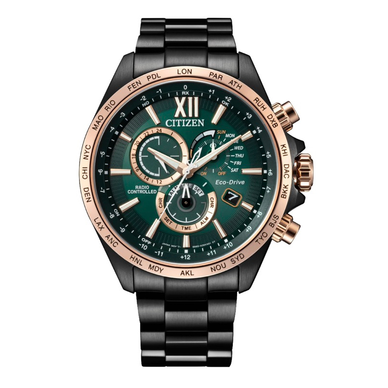 CITIZEN星辰 GENT'S系列 亞洲限定 光動能 電波計時腕錶 45mm/CB5956-89X