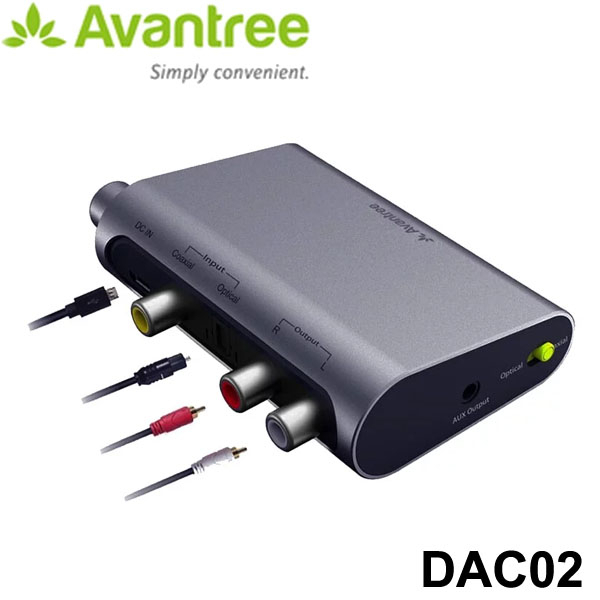 【MR3C】含稅免運 Avantree DAC02 數位類比音源轉換器(同軸/光纖 轉RCA/3.5mm音頻)