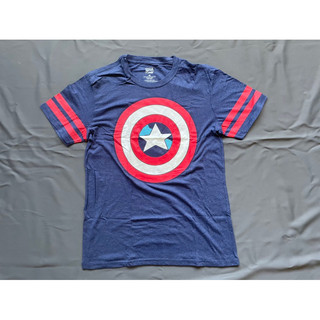 【H4】全新Marvel漫威美國隊長Captain America Iogo短T SZ M