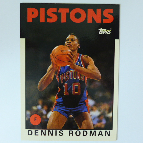 ~ Dennis Rodman ~名人堂/籃板王/壞小孩/小蟲/丹尼斯·羅德曼 1993年TOPPS.活塞隊NBA籃球卡