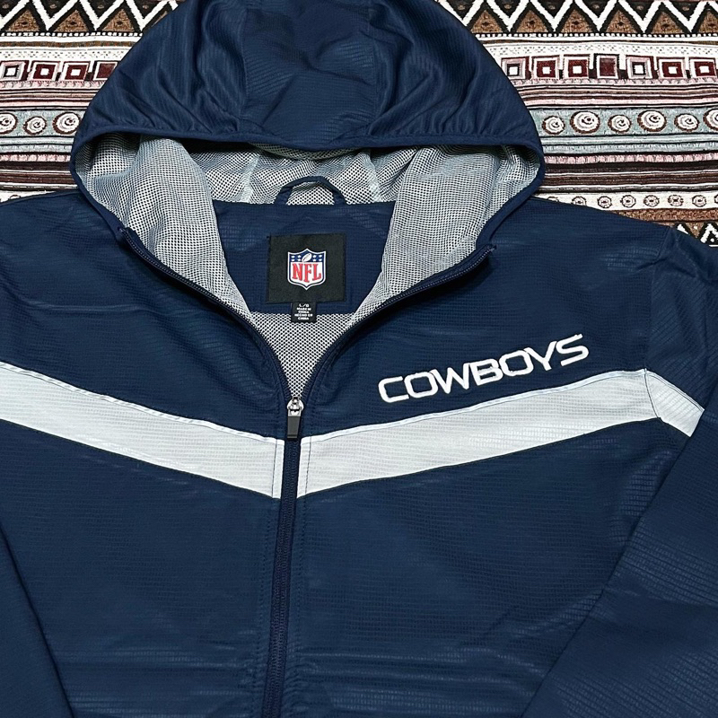 NFL COWBOYS 達拉斯牛仔 美式橄欖球隊 長袖 薄款 連帽外套