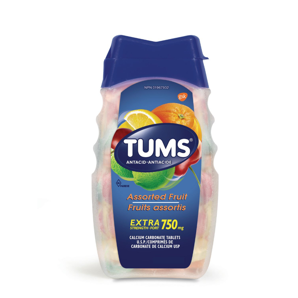🍁加拿大代購🍁 【TUMS】抗胃酸咀嚼鈣片750mg/100錠- 兩種口味