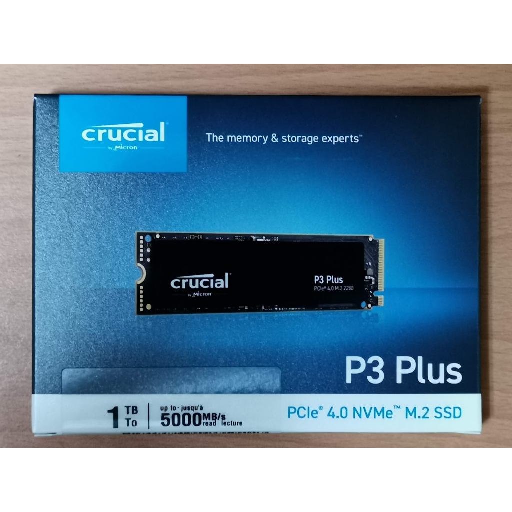 美光 Micron Crucial P3 Plus Gen4 NVMe 1TB SSD 固態硬碟