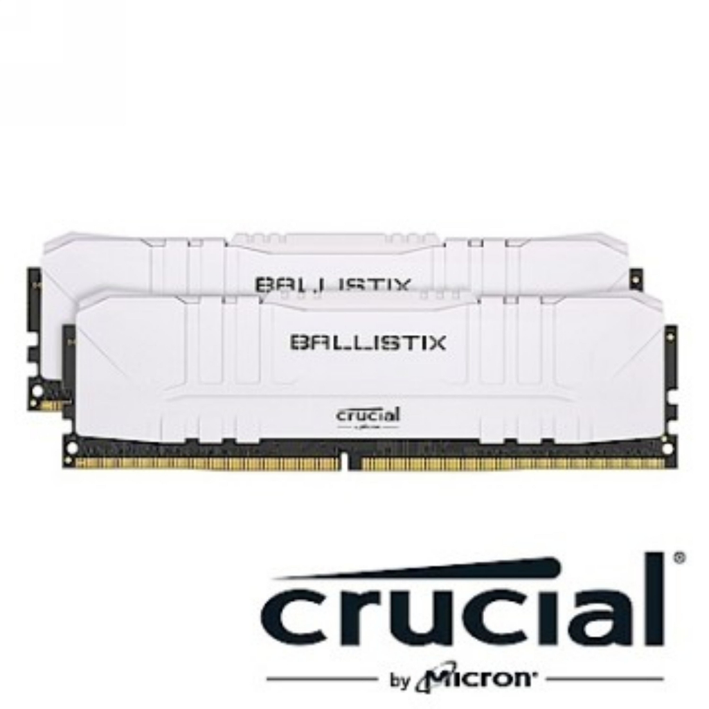 美光 crucial ballistix D4 3200 16GX2 一組 白色 記憶體 停產 少用如新