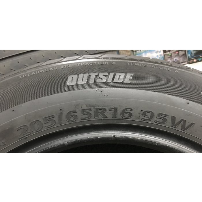 【優質輪胎】KUMHO ES01_205/65/16_兩條20年八成新(胎紋約5.6mm_205-65-16)三重區