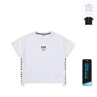 【FILA】KIDS 孩童款 吸濕排汗 短袖上衣-白色 5TEW-4460-WT