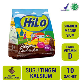 (預購) 印尼 HiLo Active Belgian Chocolate 10包 x 30克 高鈣