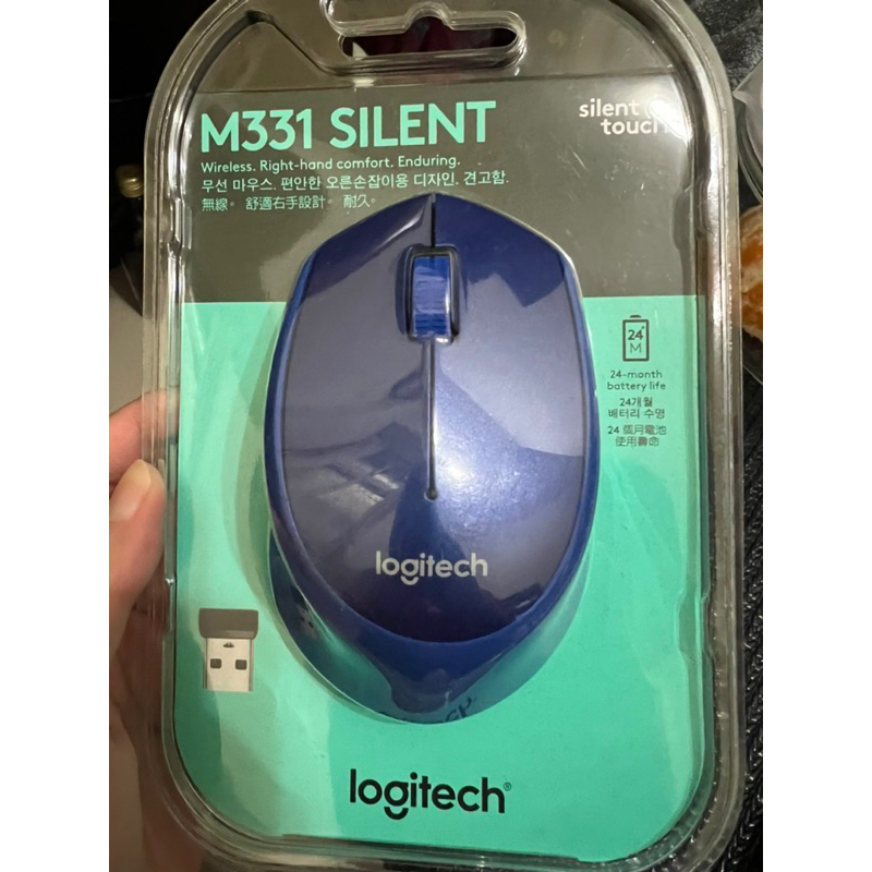 Logitech 羅技 M331 SILENT 無線靜音滑鼠 藍色