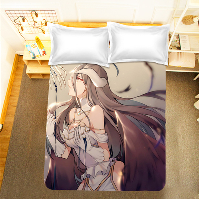 【OVERLORD】雅兒貝德/伊維爾哀/亞烏菈·貝拉·菲歐拉/露普斯蕾琪娜·貝塔單人/雙人/加大/枕套/床單 床包三件組