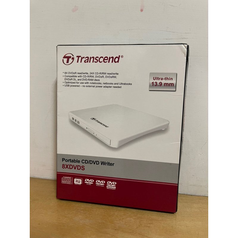 Transcend 外接式燒錄機 攜帶式CD燒錄器 光碟機