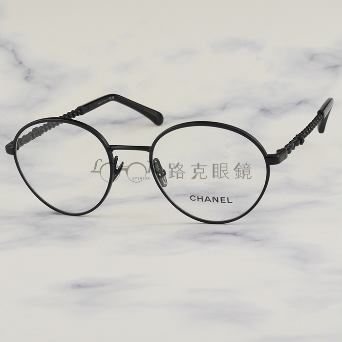 【LOOK路克眼鏡】Chanel 香奈兒 光學眼鏡 黑色 金屬 CH2211QH 101