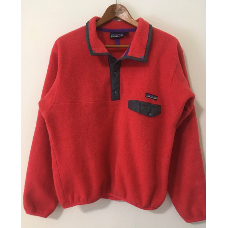 Vintage 古著 Patagonia Synchilla snap t M 美國製 made in USA